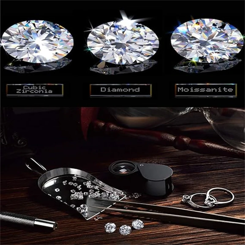 Loose Moissanite 100% Real Lab Gemstone Stones For Women Jewelry Diamond VVS1 D Color Ring Material Round/Pear/Emerald/Oval Cut 4