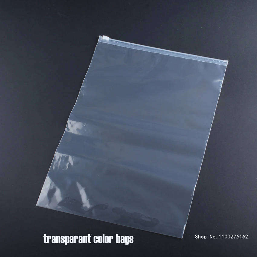 

10pcs/lot Clear Plastic Storage Bag Ziplock Travel Bags Large Zip Lock Valve Slide Seal Packing Pouch For Cosmetic Clothing Bags