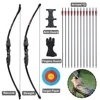 Archery Bow and Arrow 30/40lbs Take-Down Recurve/Straight Bow with 12x Carbon Arrows Shooting Practise Hunting Game Accessories 1