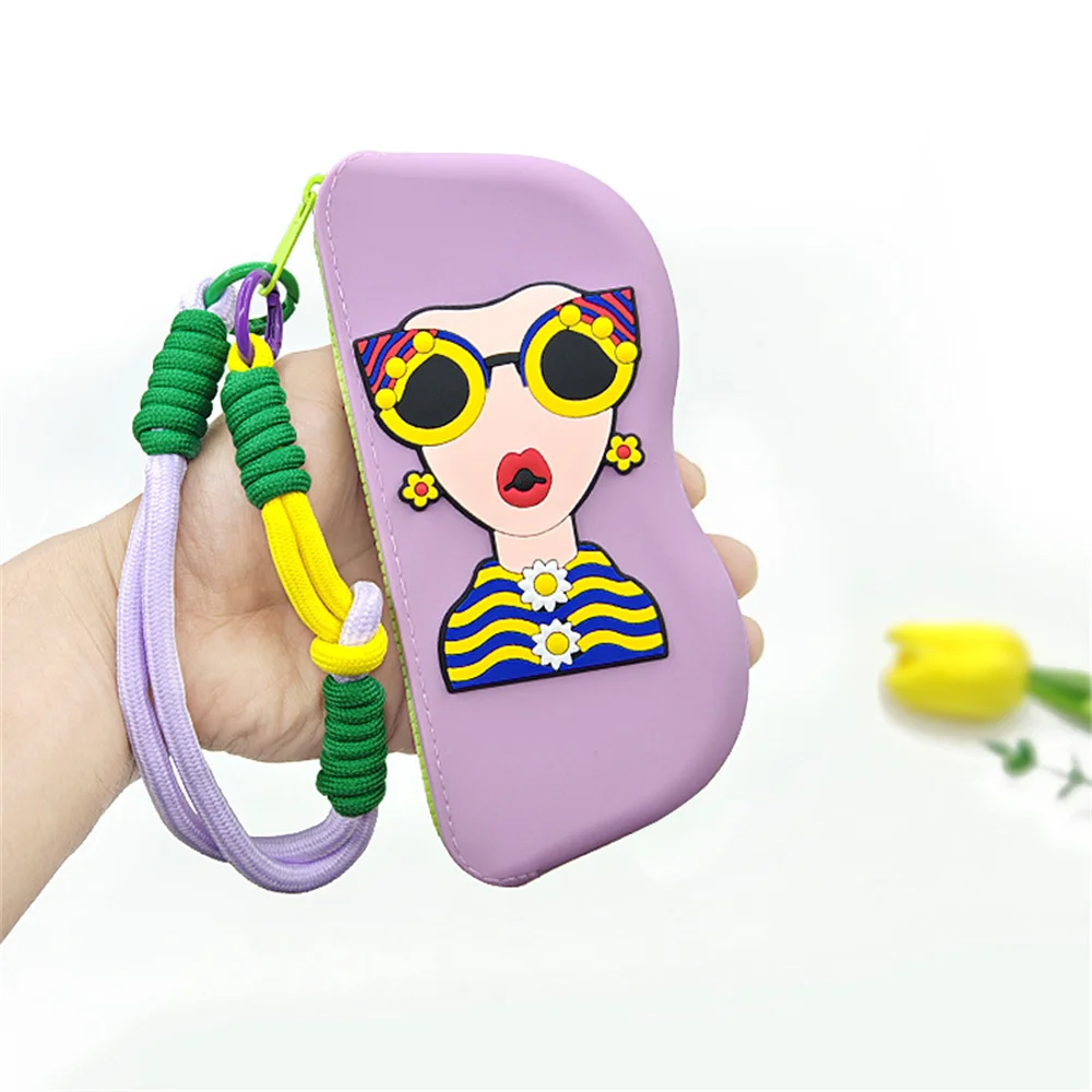 1Pcs Silicone Glasses Bag Small Items Bags Waterproof Eyeglasses Box Cosmetic Coin Bag Dustproof Multifunctional Storage Bags