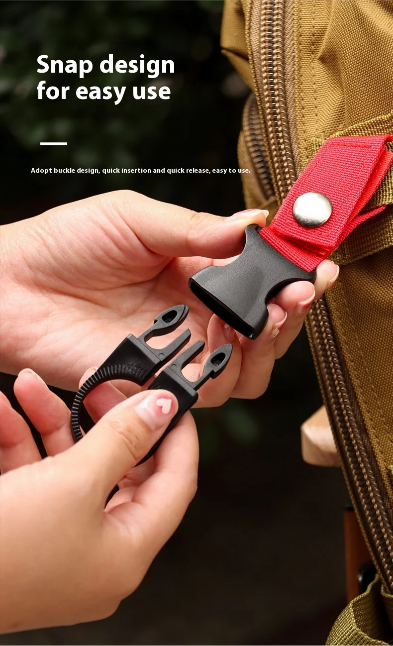 Rugged Nylon Water Bottle Holder with Secure Strap for Easy Hydration