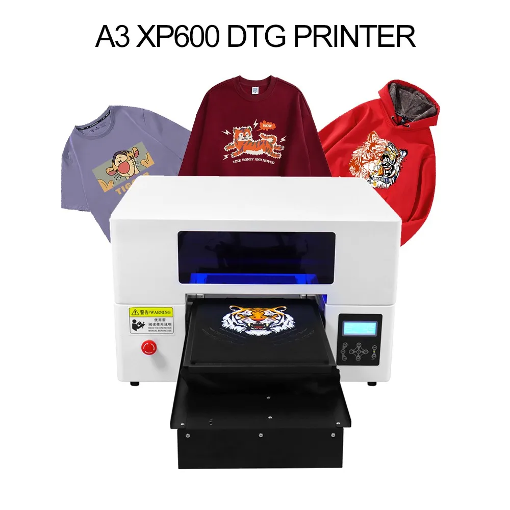 A3 Flatbed Printer DTG Printer A3 DTG Printer For Tshirt Canvas Farbic Clothes Cotton Direct to