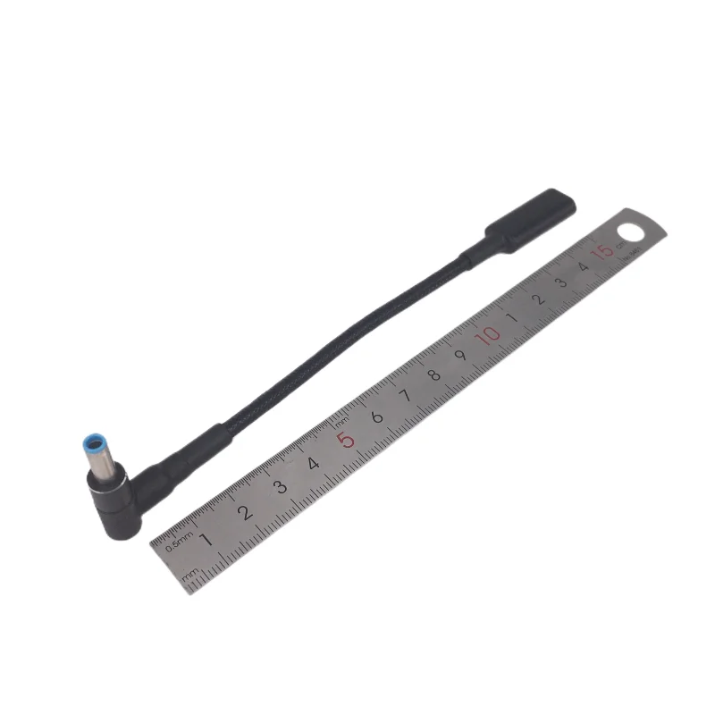 USB-C Auf 4,5 Mm Laptop-Ladeadapter – 100 W PD, DC 4,5x3,0 Mm Stecker, 90° Winkel – Für HP Probook, Elitebook, Pavilion & Mehr