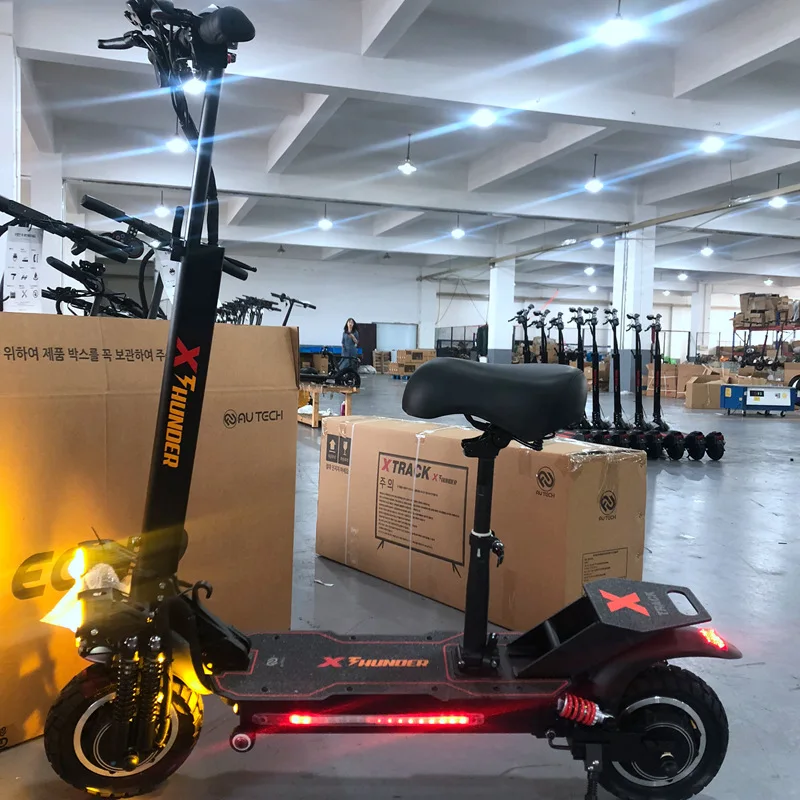 10-inch 48V2400W dual-drive wide tire electric scooter adult mini foldable off-road oil brake driving and walking lithium batter