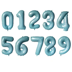 Purple Number Balloon for Kids' Birthday Celebration - 32 - Inch Party Decoration (Light blue)