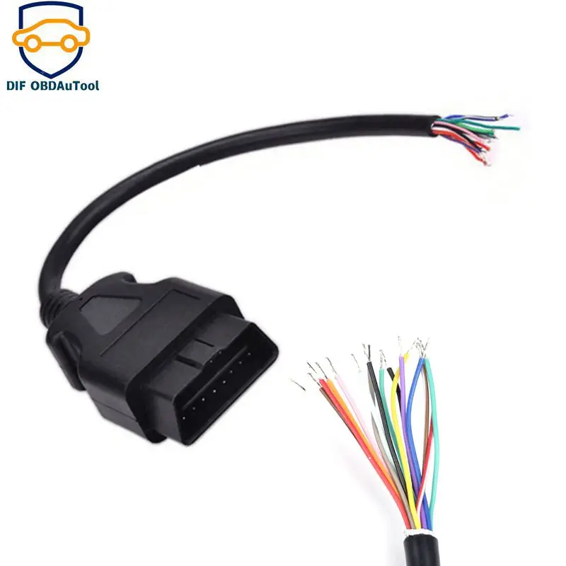 16-контактный Штекерный разъем OBD2 30 см для ELM327 Удлинительный кабель OBDII EOBD 16-контактный кабель с разъемом «мама»