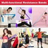 3pcs set High Intensity Resistance Bands Exercise Straps Elastic Band for Women'S or Men'S Sports Yoga Pilates Strength Training 3