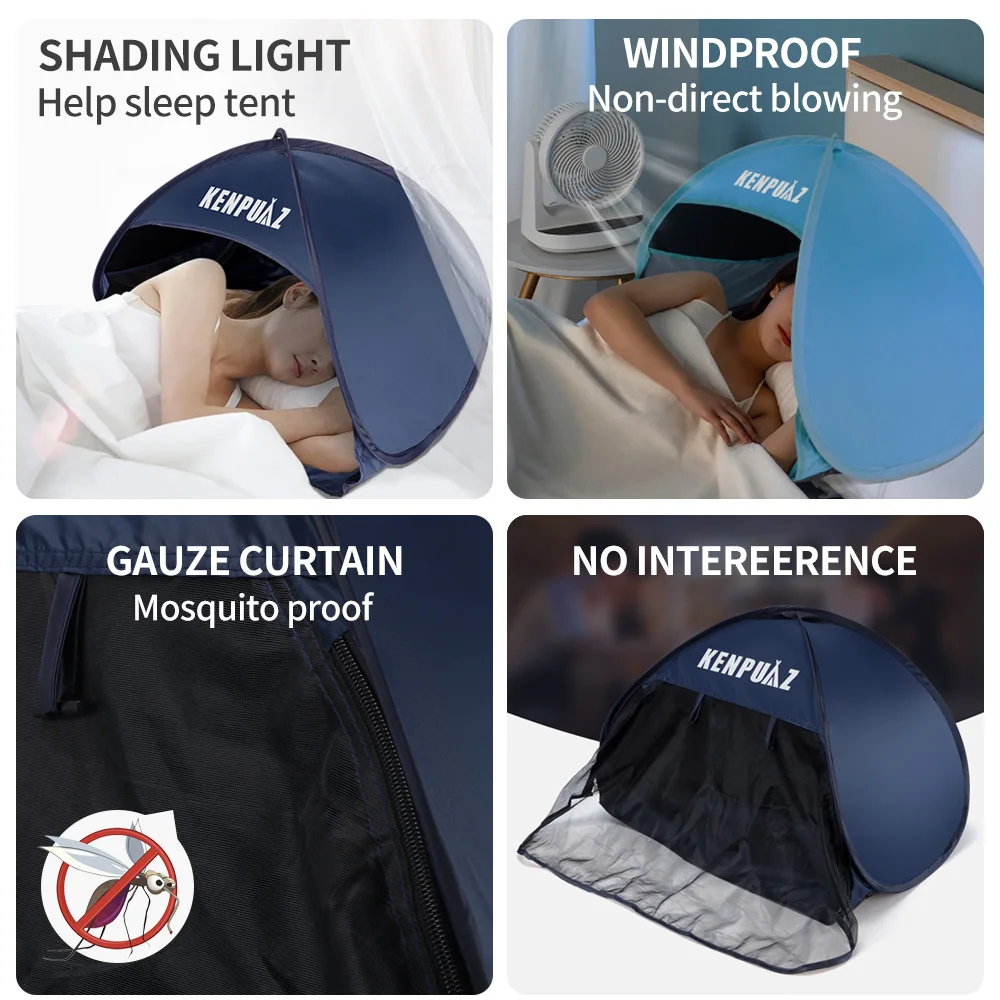 Tents Portable Easy Fold Indoor Outdoor Put Up Sleep Camping Waterproof Head Sunshade Shade Light Tent On Bed toy tent beach tent children toy tent