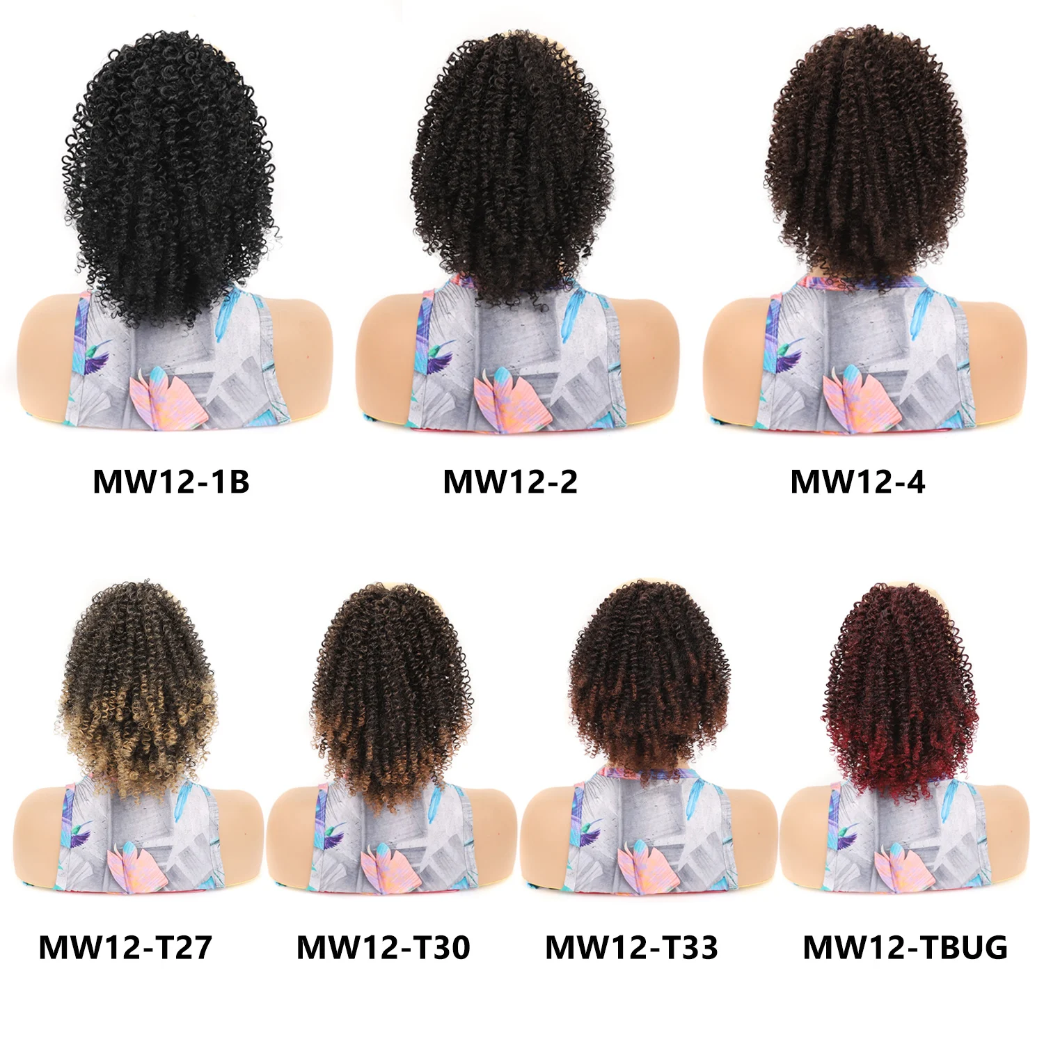 Drawstring Ponytail Loose Curly for Black Women 10Inch Synthetic Hairpieces Clip in Jerry Curls Extension fake hair extensions