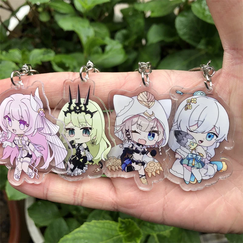 Honkai Impact Elysia Pardofelis Kiana Kaslana Fu Hua Portachiavi Accessori Cosplay Gioco Anime Zaino Ciondolo Prop Badge Regalo