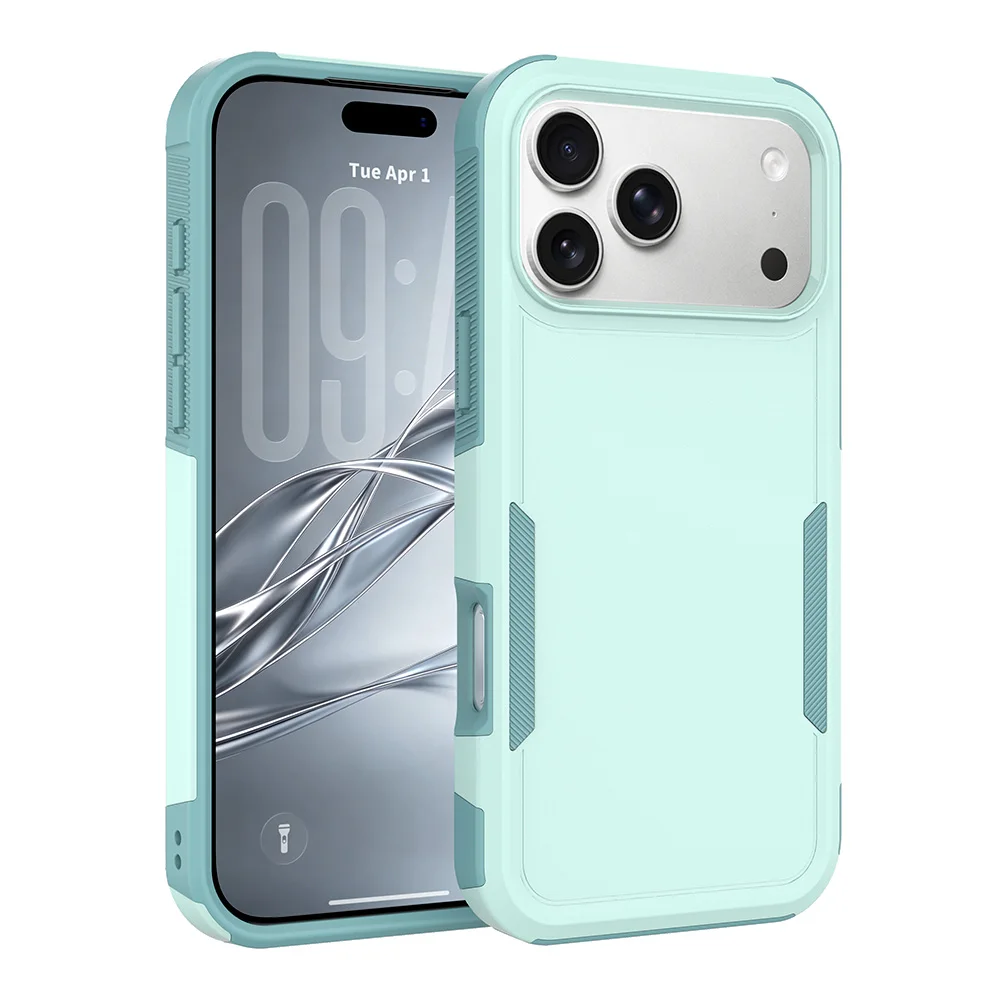 Heavy Duty Rugged Armor Shockproof Phone Case with Soft TPU Frame and Hard Plastic Protective Back Cover