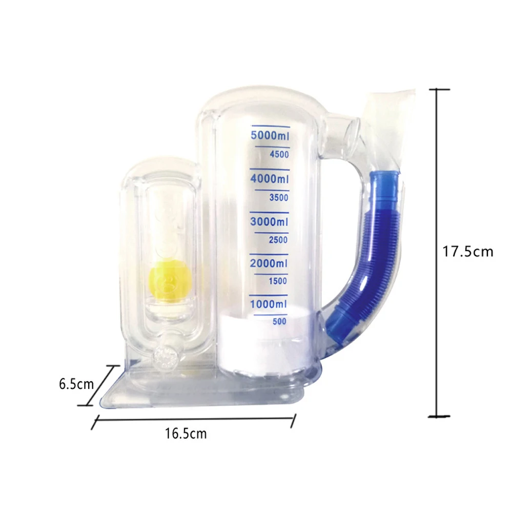 Volumetric Exerciser Lung Breathing Exerciser Vital Capacity Apparatus Spirometer Rehabilitation Trainer 3000/5000ml breathing exerciser breathing trainer