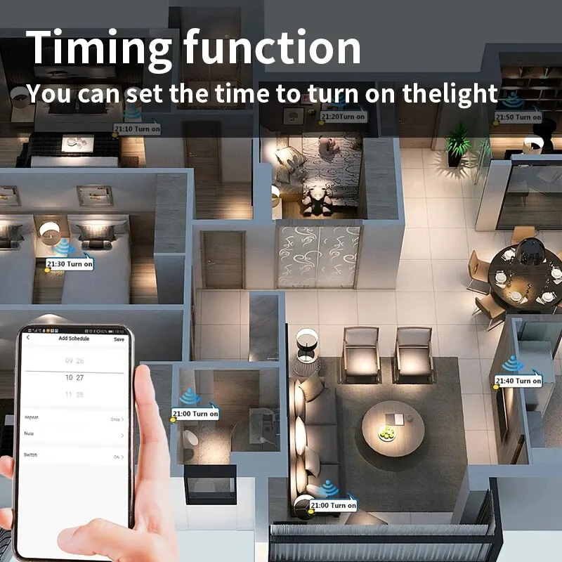 Tuya WiFi EU/US Smart Dimmer Switch Light Wireless Touch Smart Life APP Voice Control Lamp Switch Work with Alexa Google Home