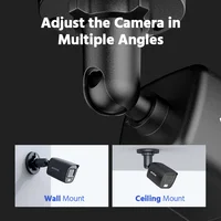 ANNKE 1080P HD-TVI Sécurité Caméra Kit 4Pcs 2MP Bullet Extérieur Résistant Aux Intempéries Boîtier 66ft Super Vision Nocturne Intelligente IR CCTV Caméra 3