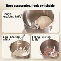 SUNATUR 5л/7л тестомес постоянного тока 250 Вт автоматический электрический бытовой миксер кухонный блендер с ферментором и таймером взбиватель яичного белка — изображение 2