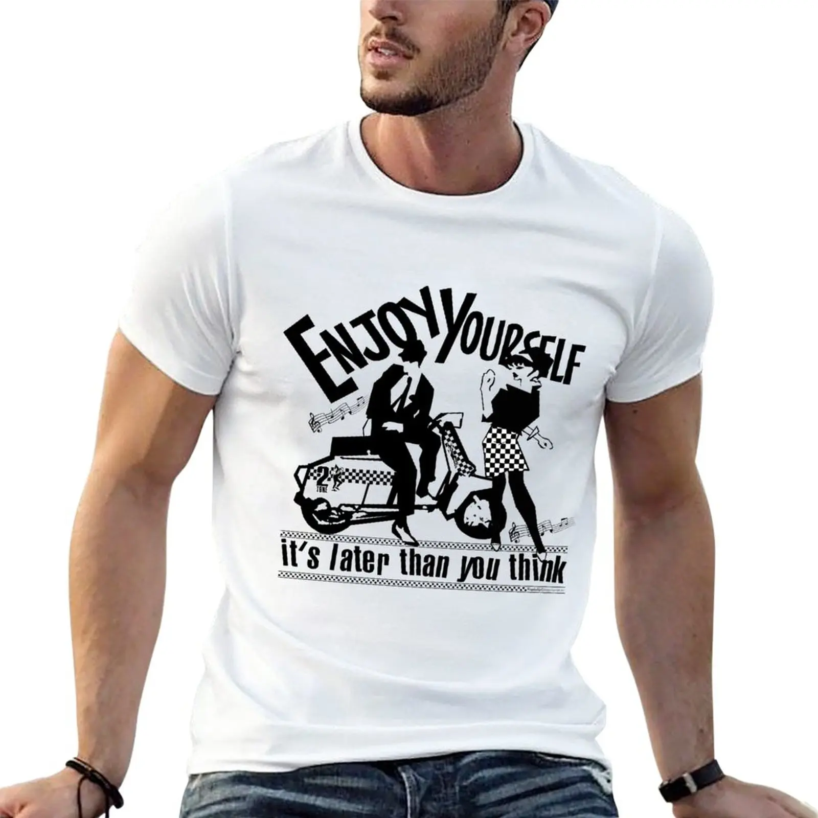 

New Enjoy yourself T-Shirt graphic t shirts summer tops black t-shirts for men