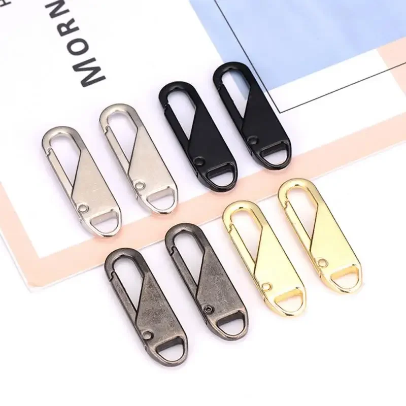 Zipper Pull Puller End Fit Rope Tag Fashion Metal Zippers Sewing Craft Kits Replacement Clip Broken Buckle Fixer Zip