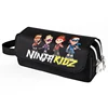 2023 NEW Ninja Kidz Cartoon Children Pencil Case Multi Layer high quality Student Stationery Box Stationery Storage Bag 2
