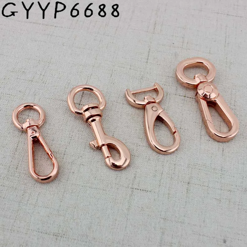 4pcs 20pcs 12mm High quality Swivel Lobster clips carabines snap hook