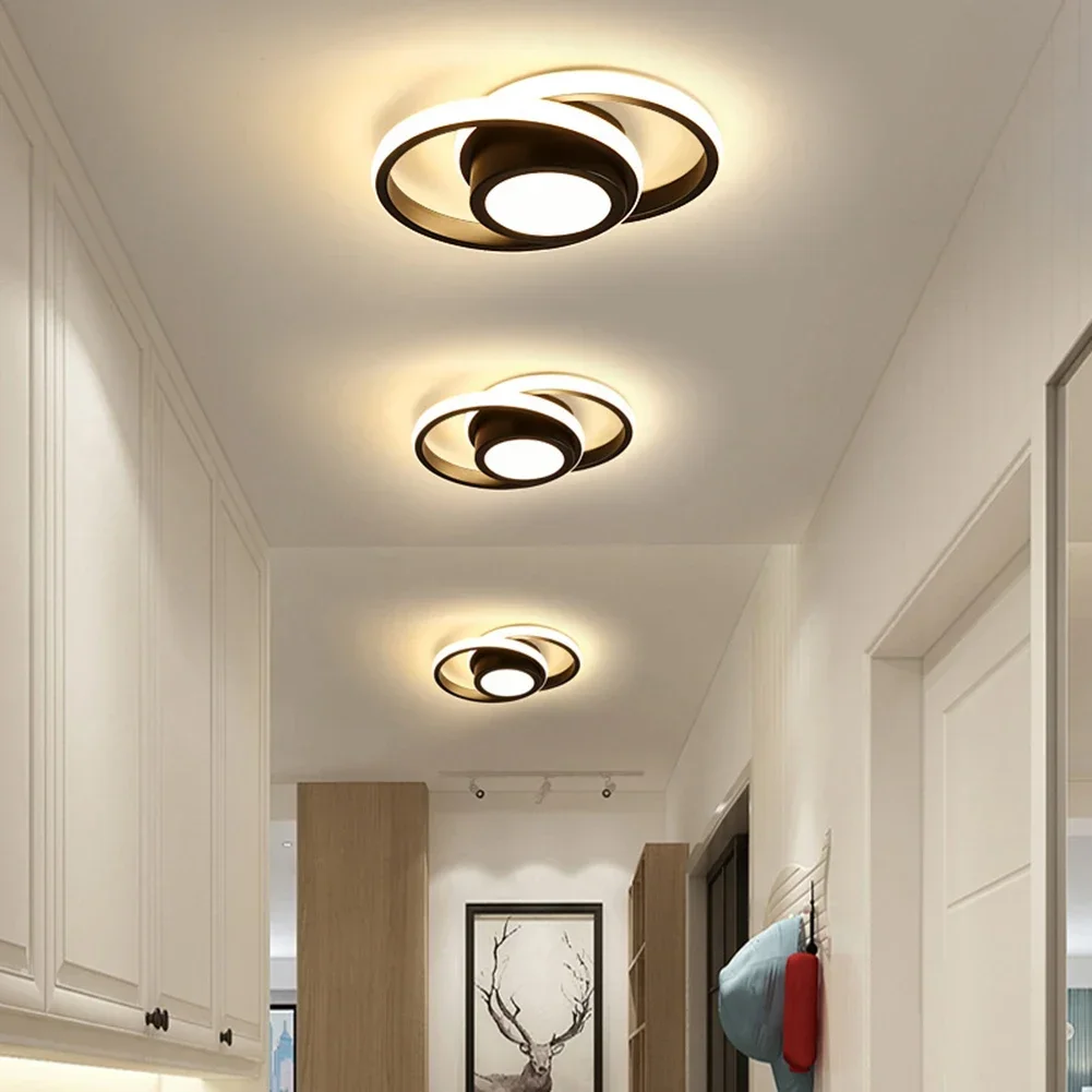 LED Ceiling Light 3 Light Color LED Ceiling Lamp Modern Dimmable Bedroom Chandelier Ceiling Lights For Dining Room Living Room Nordic Aisle Lamp