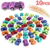 10/1Pcs Pull Back Racer Mini Car Toys Kids Birthday Party Favor Supplies Mini Car Gifts Plastic Vehicle Set Fast Racing Car Toys 1