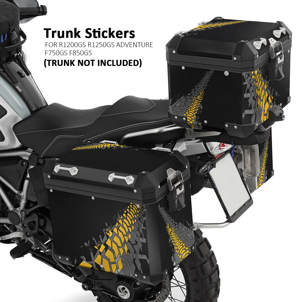 For BMW R1200GS R1250GS Adventure F750GS F850GS Accessories Stickers Decor PVC Waterproof Decals Aluminium Box Case motorcycle stickers waterproof front fairing decal for bmw r1250gs 40th anniversary sticker gs1250 r1250 r 1250 gs accessories