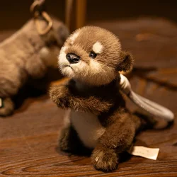 Charming Otter Plush Keychain - Soft Stuffed Animal Pendant - 15cm (Otter)