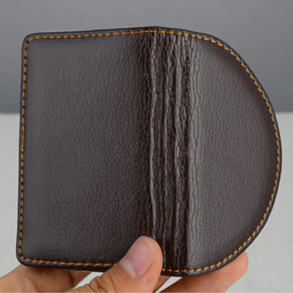 명함 홀더 케이스 커피 휴대용 스테인레스 철 PU 마그네틱 잠금 남성 여성 이름 케이스 비즈니스 주최자