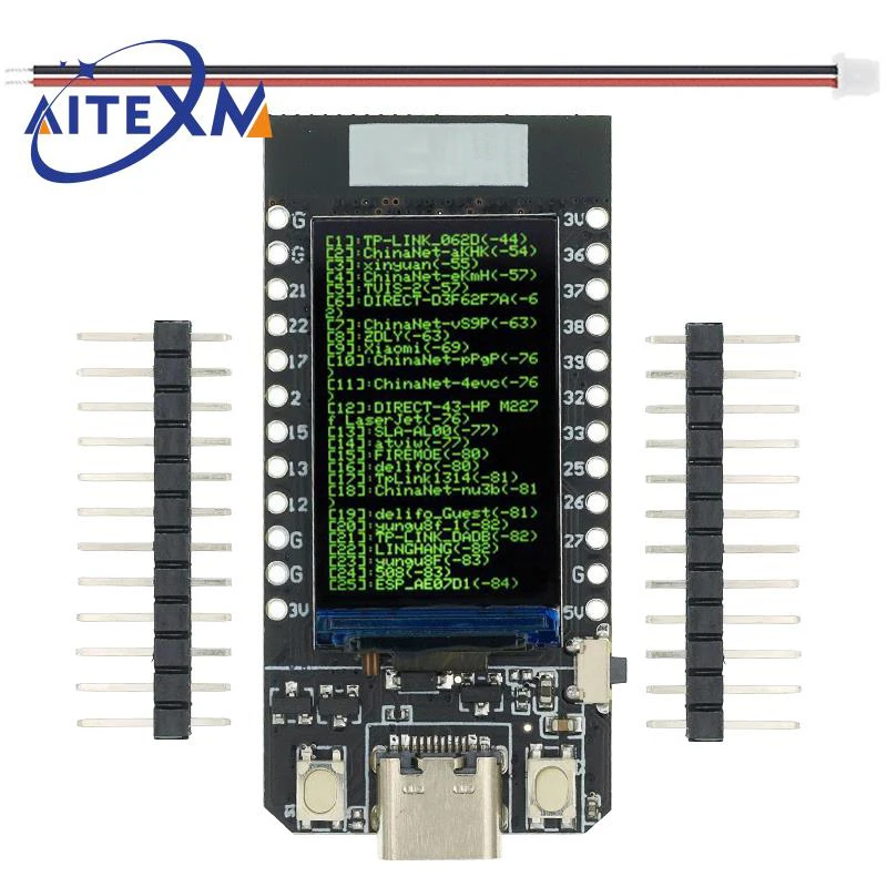 รูปสินค้า โมดูลจอแสดงผล WiFi Bluetooth ESP32 S3 1.9 นิ้ว
