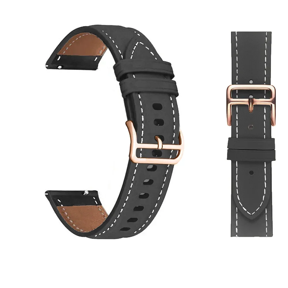 Premium 20mm Leather Watch Band Strap
