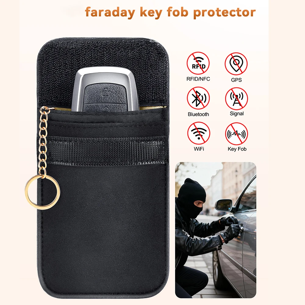 Enhanced Anti-Theft Faraday Pouch with RFID Protection