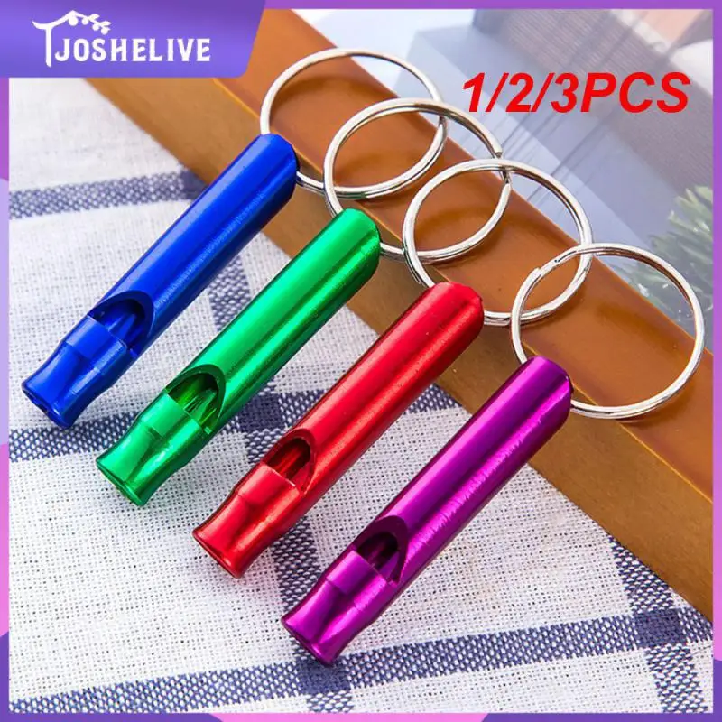 

1/2/3PCS Multifunction Whistle Portable Emergency Whistle Keychain Team Gifts Camping Hiking Outdoor Tools Whistle Pendant Key