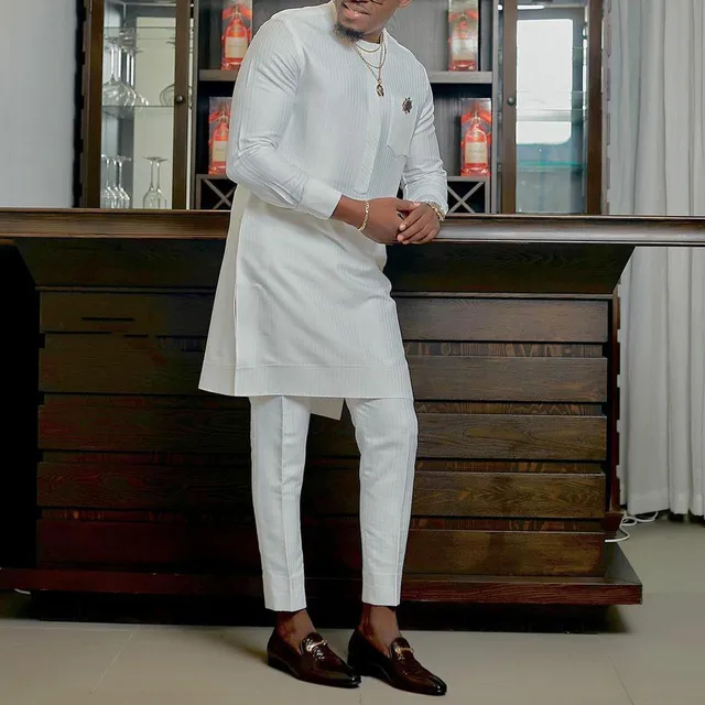 Deji Long Sleeve Kaftan Outfit - Image 6