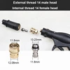 High Pressure Washer 1/4 Quick Connector Water Gun Nozzle Union Quick Plug Foam Kettle Changeover Quick Connect Accessories 6