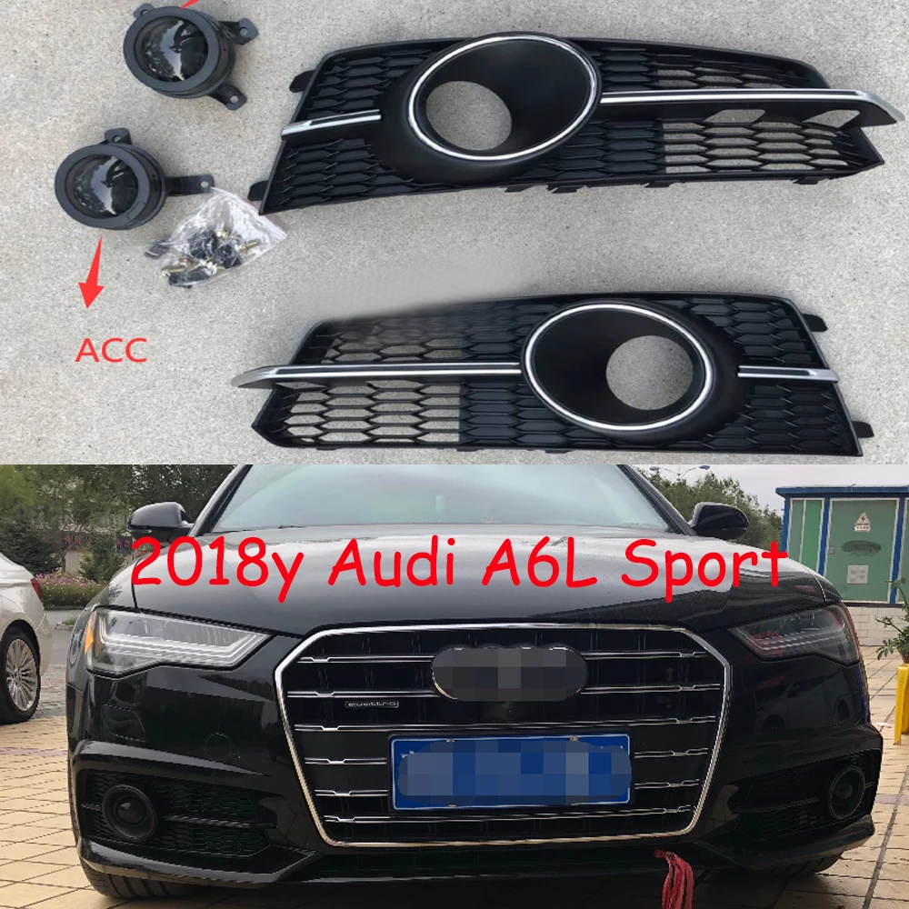 

Автомобильный бампер, фара для Audi A6L, Спортивная противотуманная лампа, аксессуары для автомобиля, галогенная лампа для автомобиля Audi A6, противотуманная фара