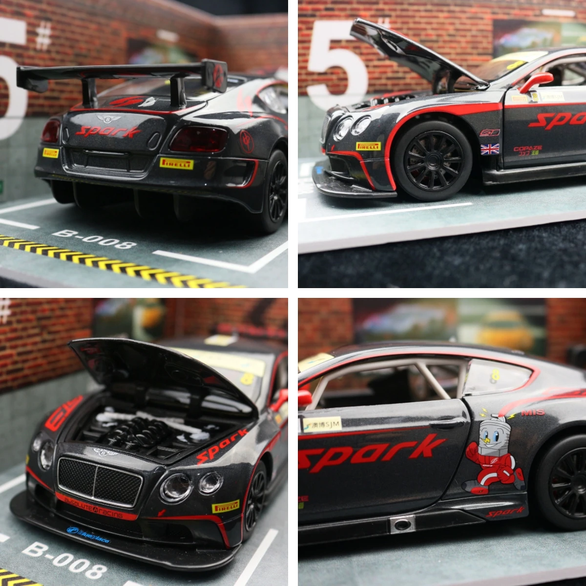 Bentley Continental 1/24 Ölçekli Diecast Model Araba 