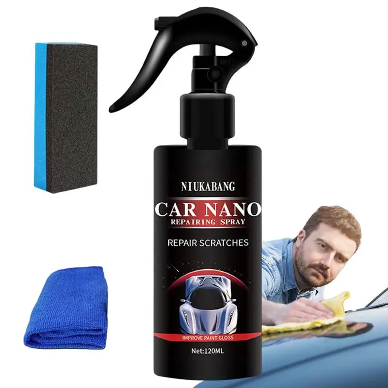 Shop Clearance! 120ml Nano Spray Scratch and Swirl Remover - Ultimate Car  Scratch Remover - Polish & Paint Restorer - Easily Repair Paint Scratches,  Scratches,Water Spots, Car Buffer Kit 