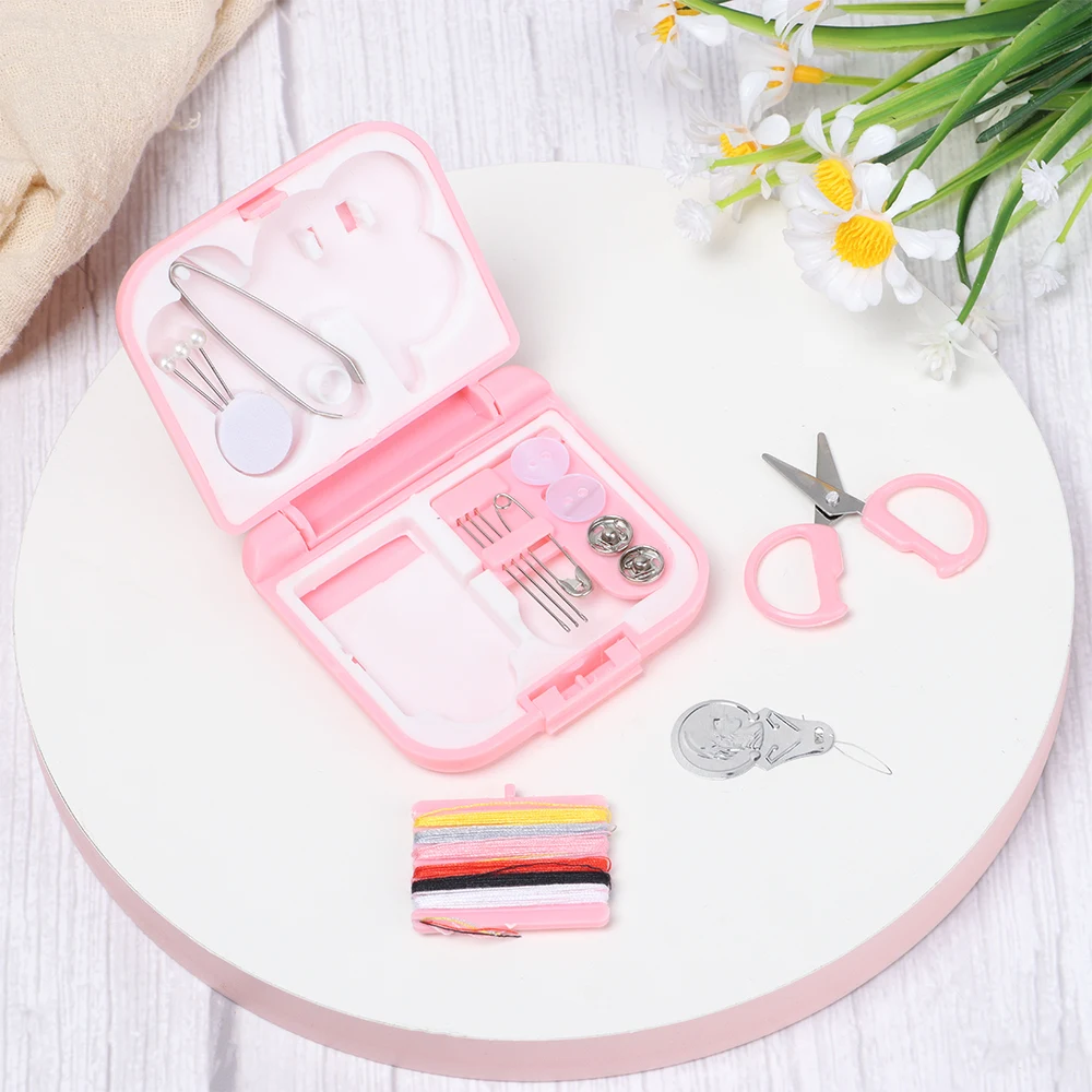 Mini Sewing Mending Kit Portable Stylish Zippered Storage Case Home Travel  Sewing Box Needle Threads Box DIY Sewing Accessories - AliExpress