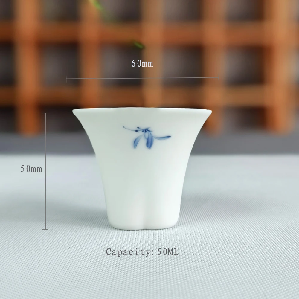 Ceramic 50ml Teacup Chinese Kung Fu Tea Cup 1Pc Porcelain Tea Set Water Mug Drinking Travel Drinkware cup