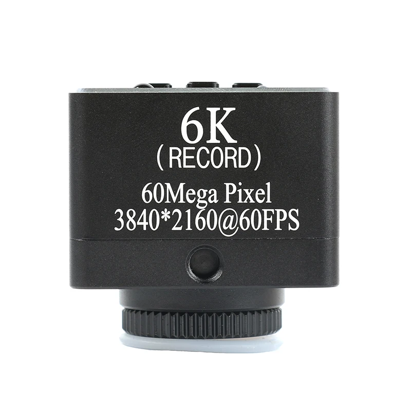 6K 4K 1080P 60FPS 60MP HDMI USB 비디오 랩 현미경 카메라 C-마운트 렌즈 LED 링 라이트 (PCB 모바일 수리 납땜용)