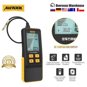 AUTOOL Tester Olio Motore con Display Digitale da 2,8 Pollici per Auto a Benzina e Diesel AS507, Strumenti per Riparazione Motore e Trasmissione