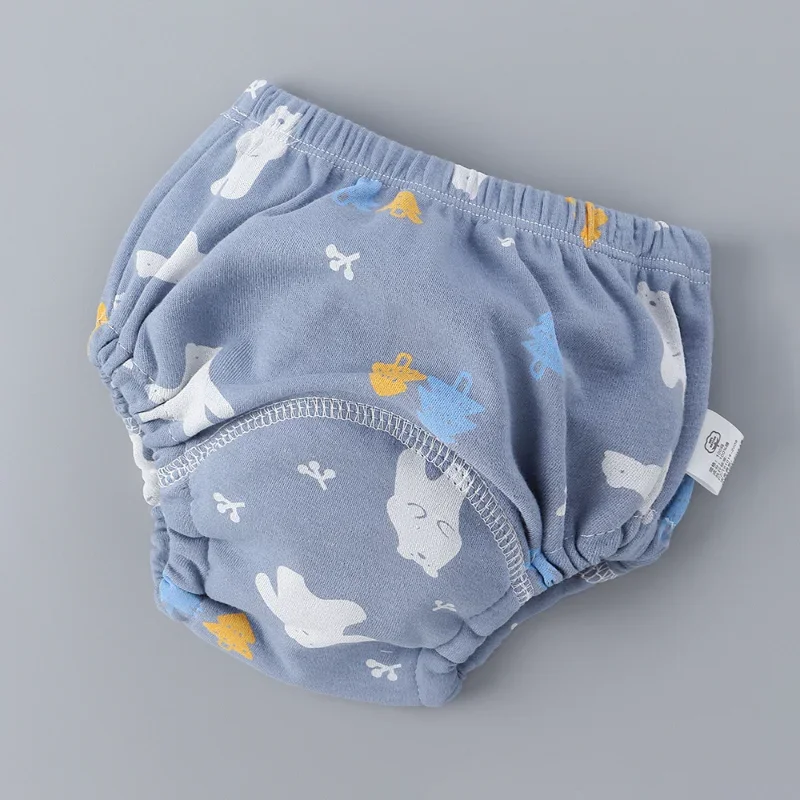 

6 Layer Waterproof Reusable Cotton Baby Training Pants Infant Shorts Underwear Cloth Baby Diaper Nappies Panties Nappy Changing