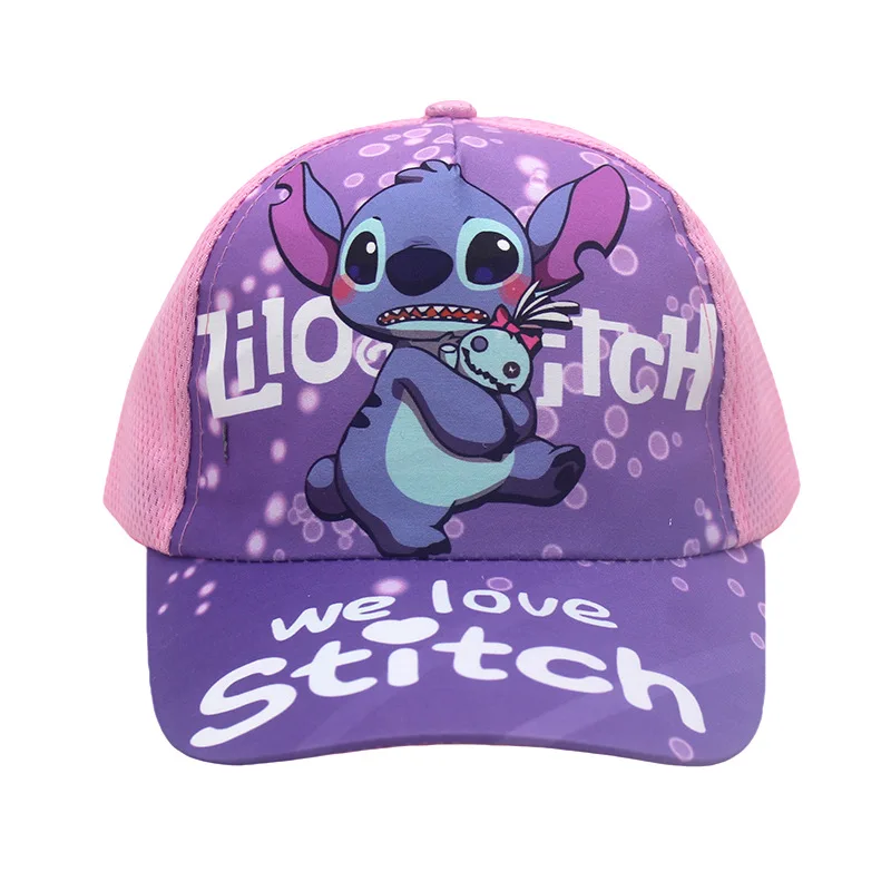 Anime Disney Stitch Printed Boys Girls Hat Children's Mesh