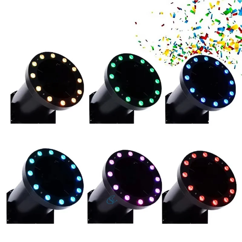 High Quality 1500W LED Electric Confetti Blower Machine Professional Confetti Ca