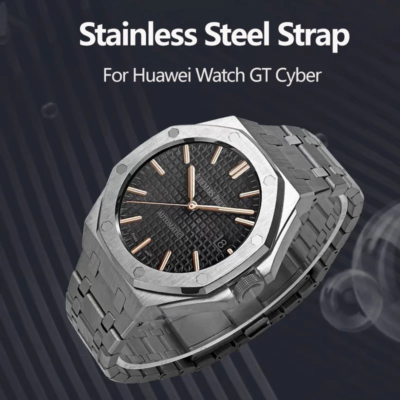 Watch Bands Gray Cyber Watch Unisex Wrist Watch All Silver Minimal