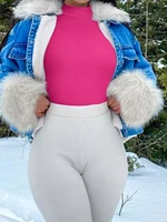 New Women's Bodysuits Sexy Ribbed Single Shoulder Sleeveless Tank Tops Bodysuits - Image 5