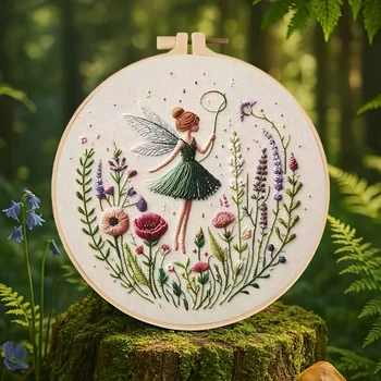 Elf Girl Embroidery Kit 1