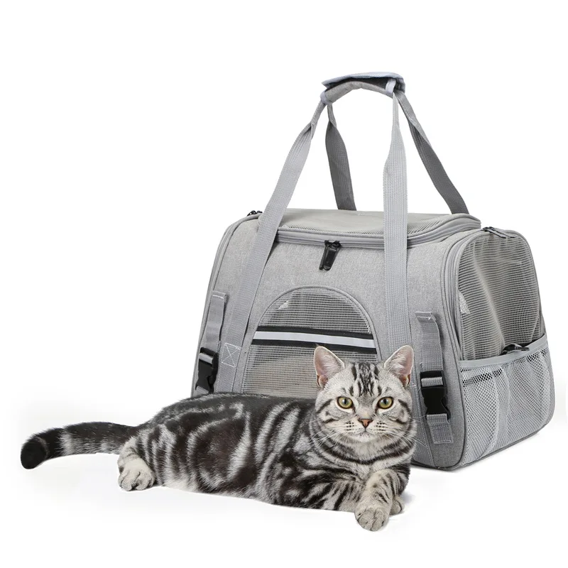 Dog Carrier Bag Soft Side Backpack Cat Pet Carriers Dog Travel Bags Airline  Approved Transport For Small Dogs Cats Outgoing - AliExpress