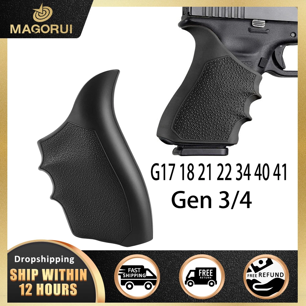 

For GLOCK 19, 23, 38 Rubber Grip Sleeve For GLOCK 17,18, 20, 21, 22, 31, 34, 40, 41 Hunting Tactical For Taurus G2c, G3c, PT111