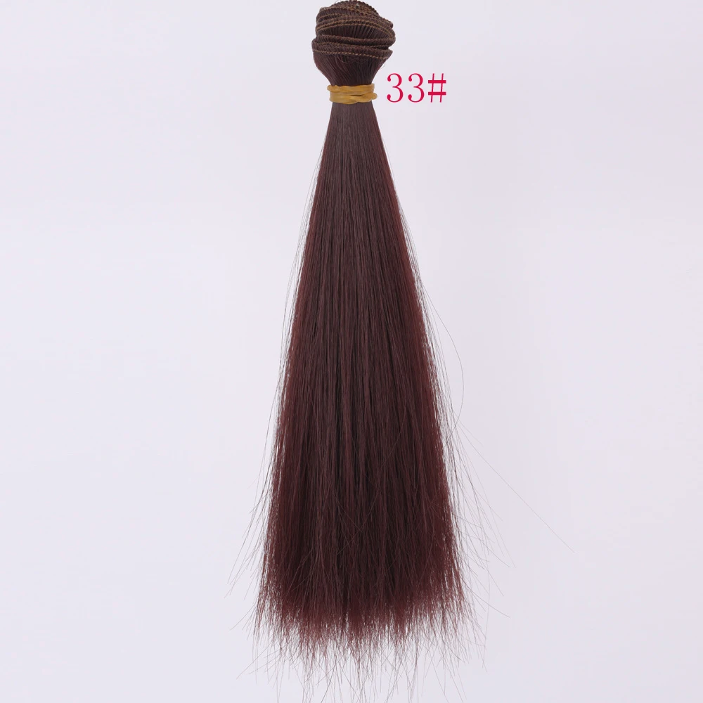 BJD Wig Hair 15cm 25cm BJD/SD Doll Wig/Hair DIY Straight Hair Wig for 1/3 1/4 Bjd Doll